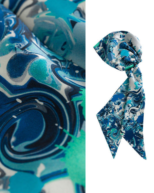 Blue Anemone İpek Headband