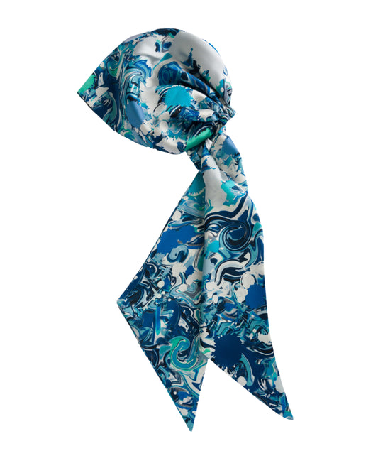 Blue Anemone İpek Headband